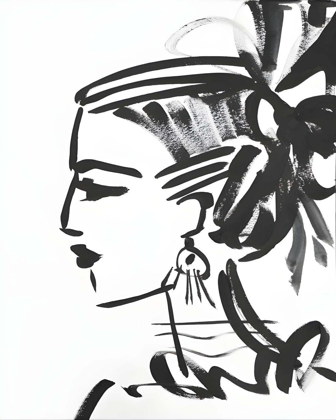 Profile with Earrings
