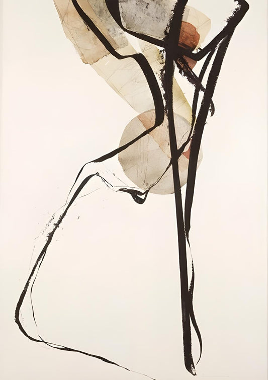Ink Leaf Abstract