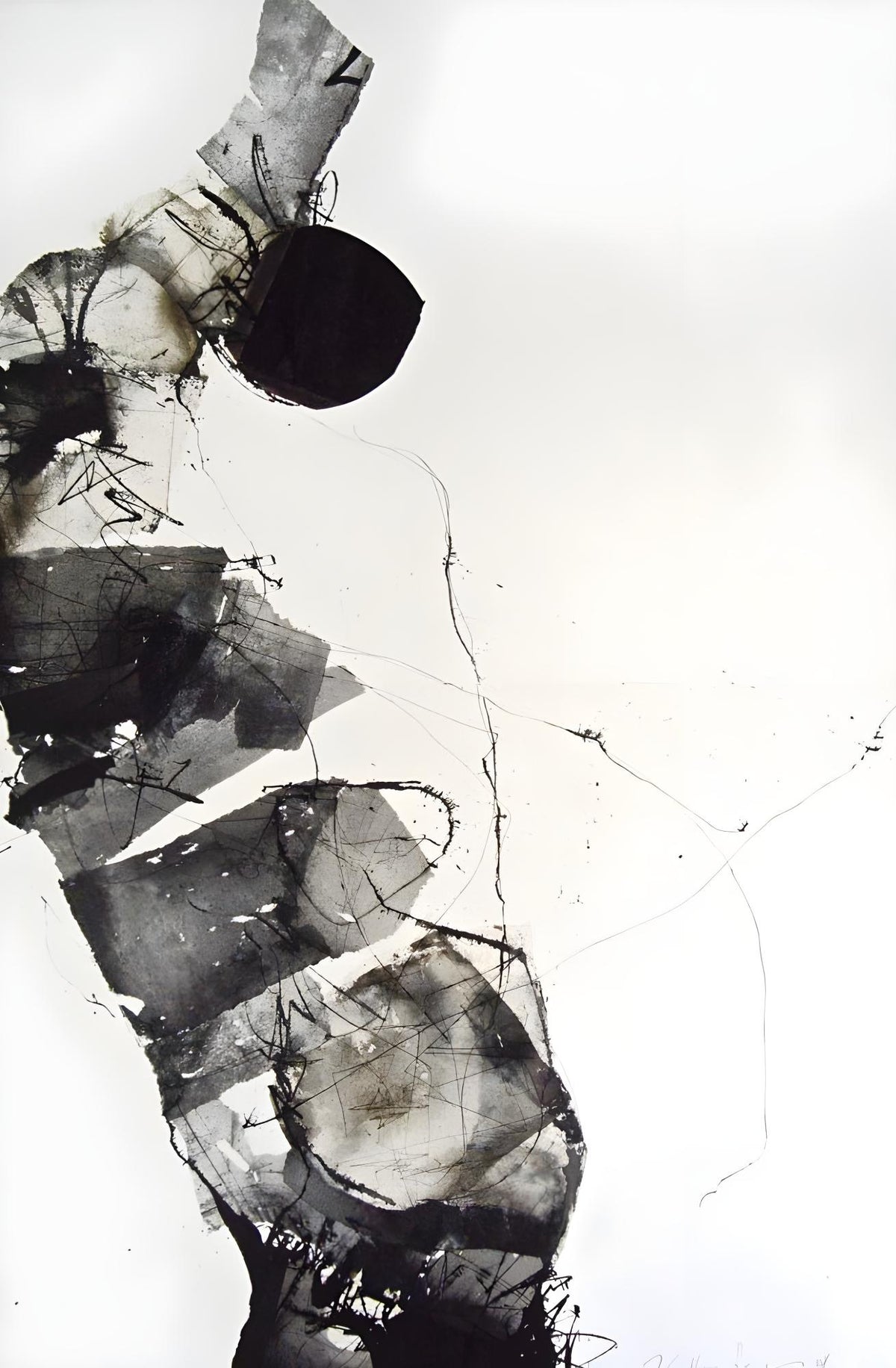 Figure in Ink Blocks