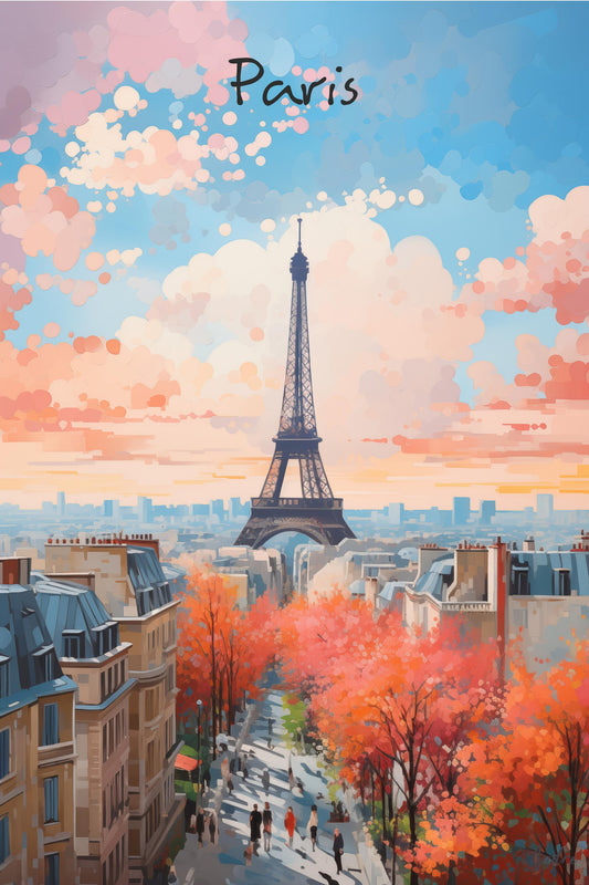 Paris Autumn Boulevard