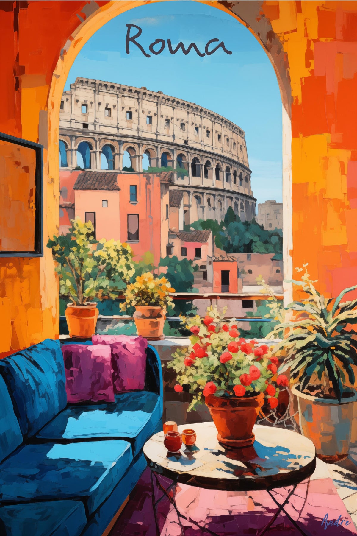 Rome Terrace View