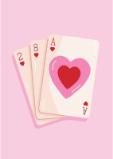 Speelkaarten Harten Hand