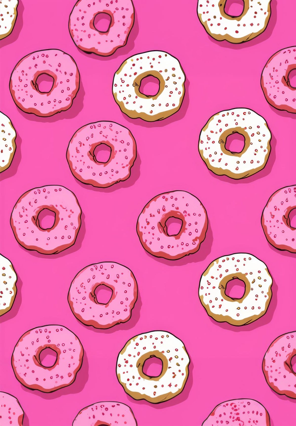 Pink Donut Pattern