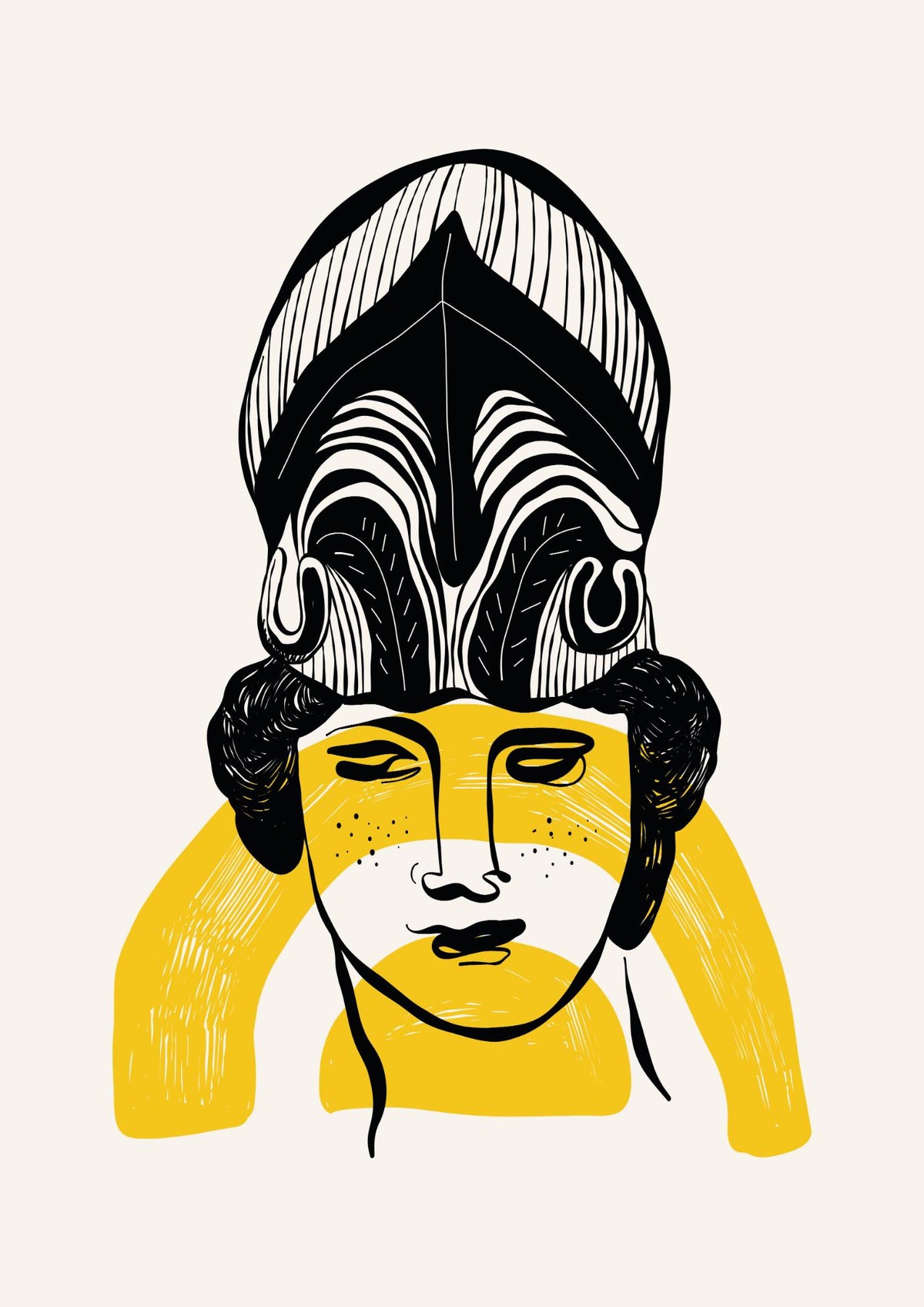 Art Deco Woman Portrait