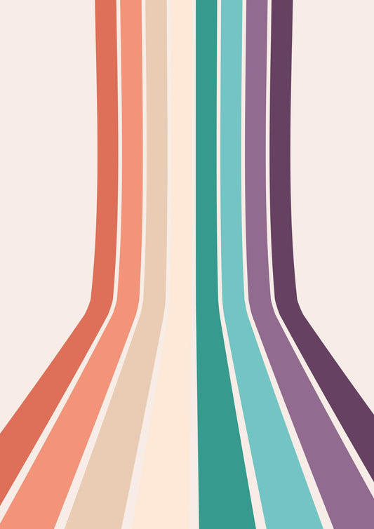 Retro Rainbow Stripes