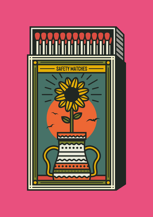 Sunflower Matchbox