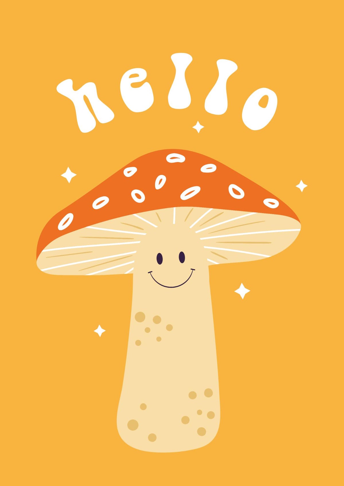 Hello Smiling Mushroom