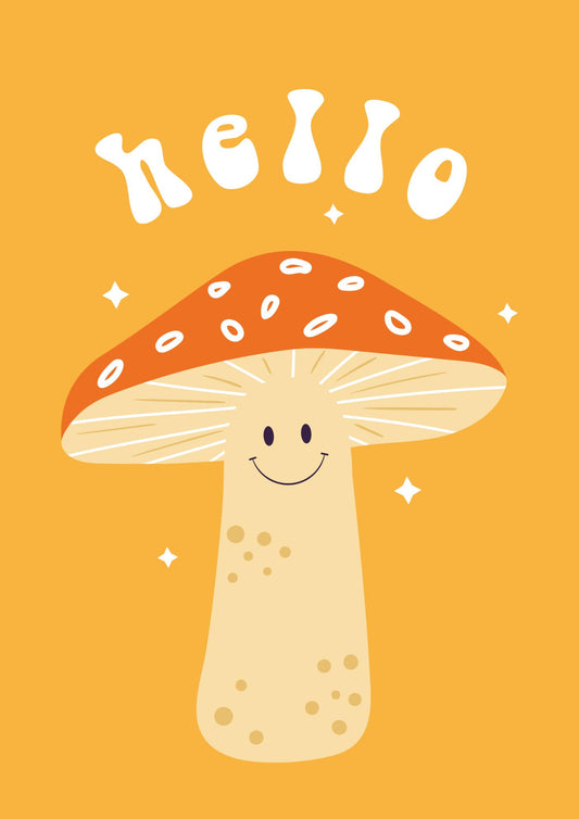 Hello Smiling Mushroom