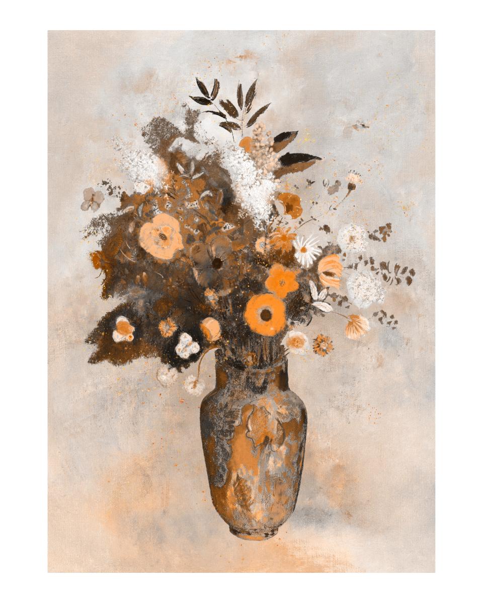 Dried Flowers in Vase