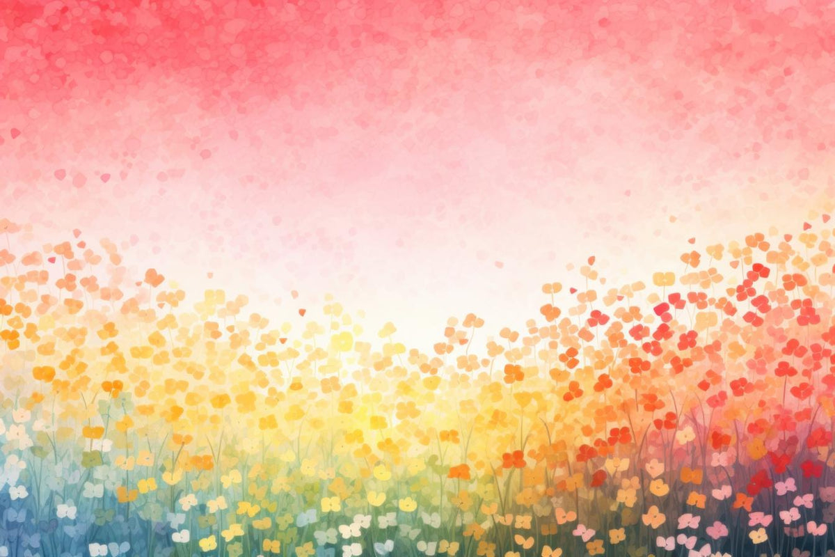 Sunset Meadow Watercolor