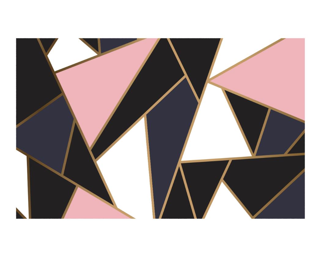 Pink and Navy Triangles