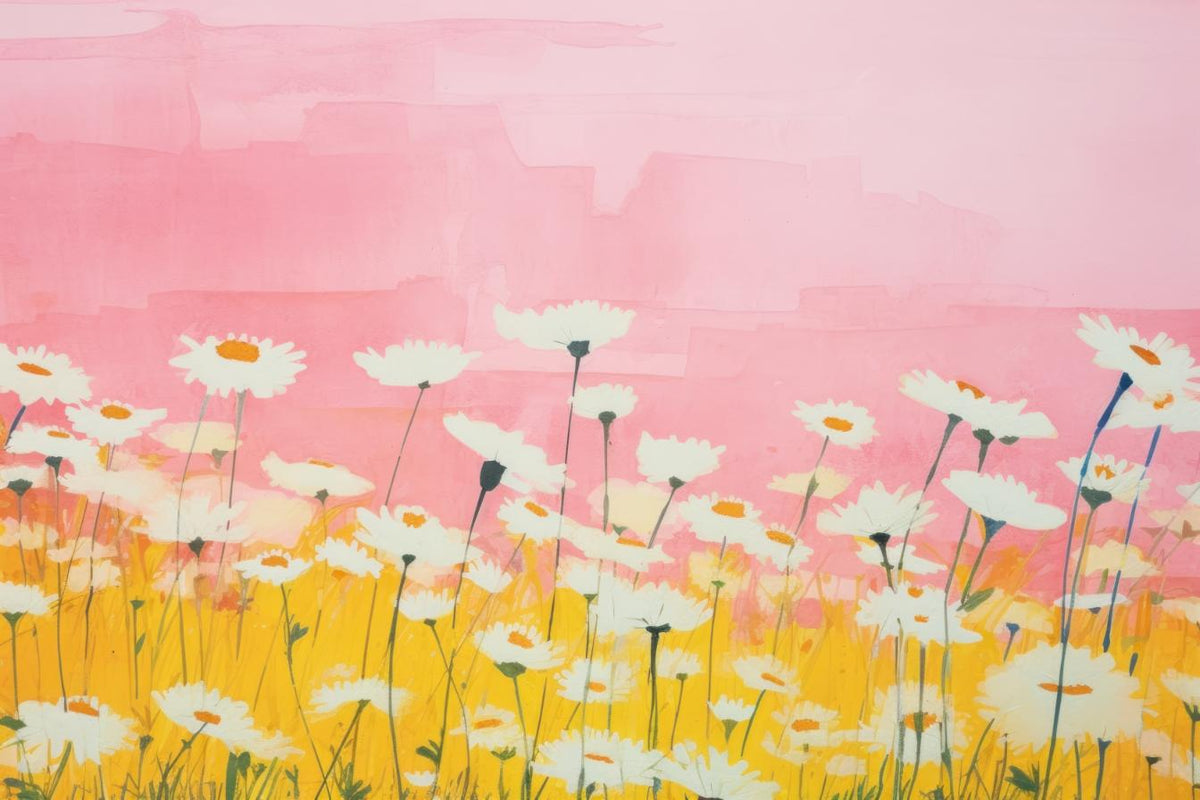 Daisy Field at Sunrise