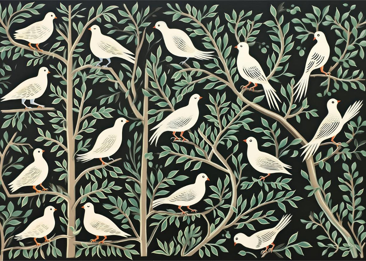 Doves in the Trees