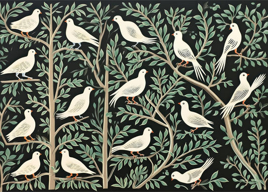 Doves in the Trees