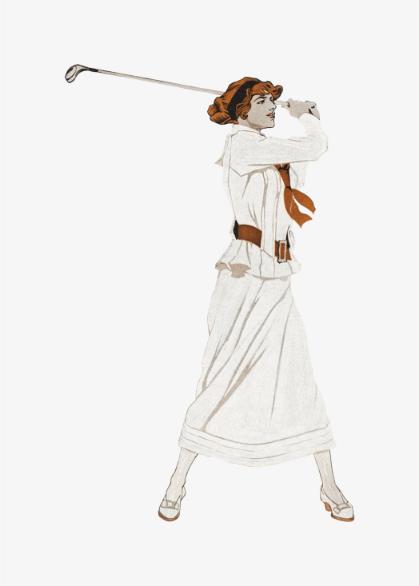 Golfer in White
