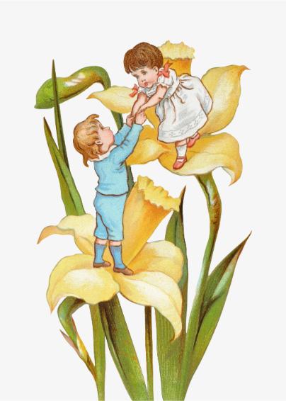Children in Daffodils