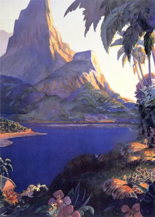 Tropical Lake Poster