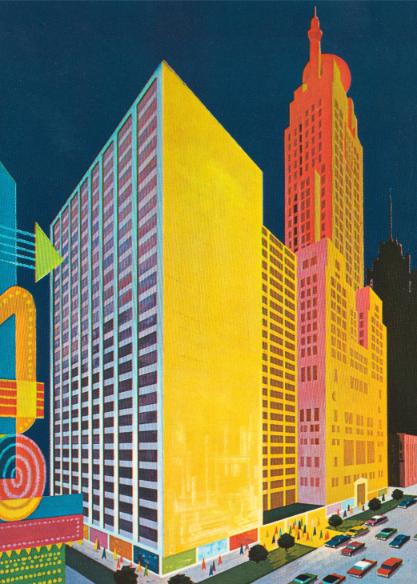 Yellow Skyscraper Poster
