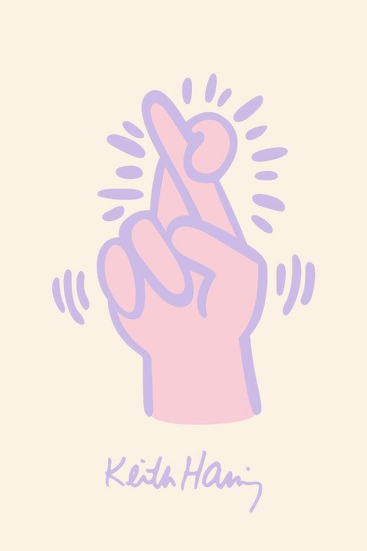 Crossed Fingers Pop Art