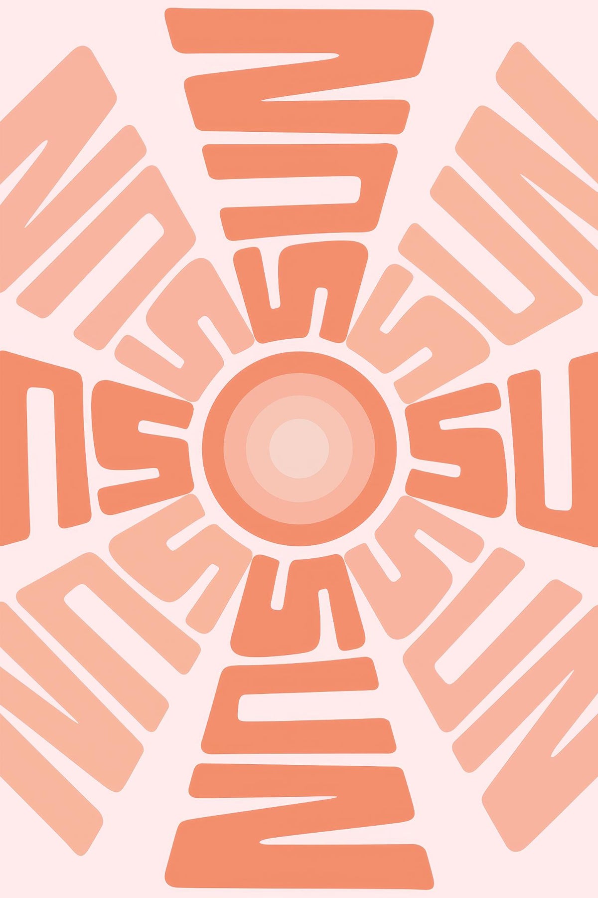 Sunburst Lettering