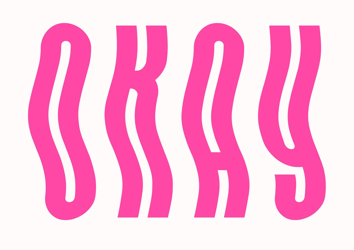 Okay in Wavy Pink