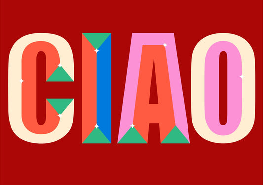 Ciao in Bold Letters