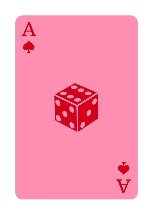 Ace of Spades with Dice