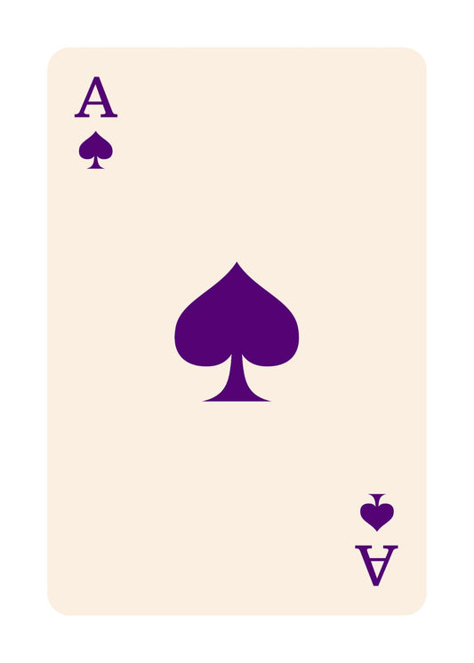 Ace of Spades in Purple