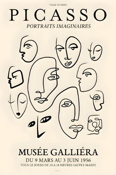 Portraits Imaginaires Exhibition Poster