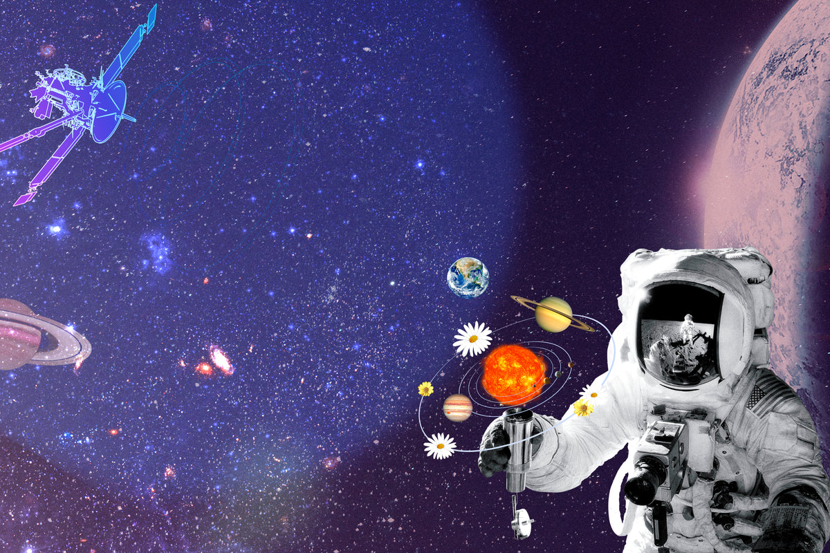 Astronaut's Cosmic Bouquet