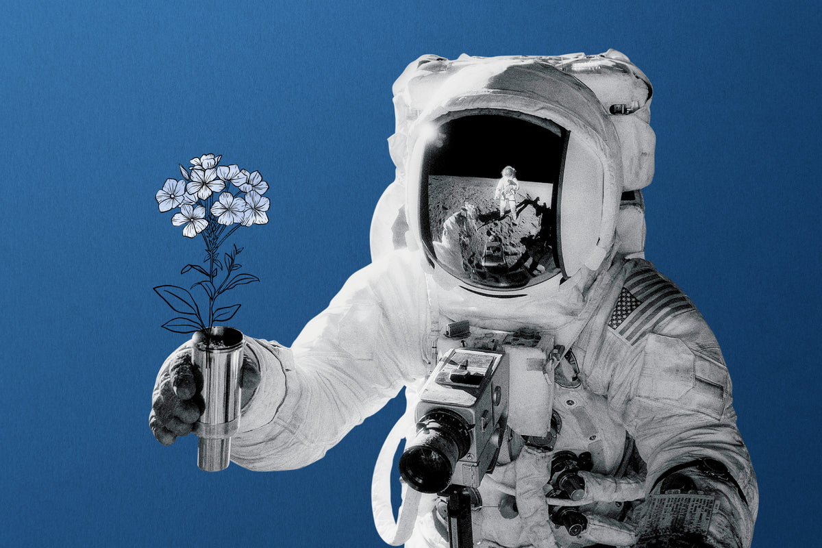 Astronaut's Flower Offering