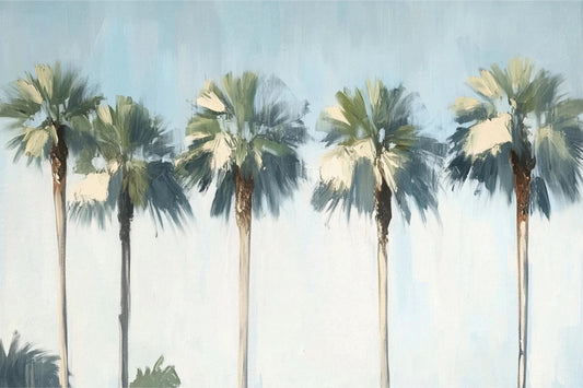 Watercolor Palm Grove