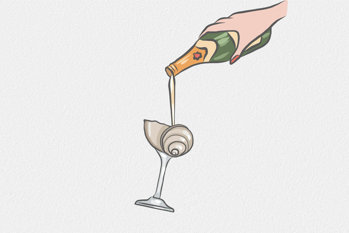 Champagne en oester
