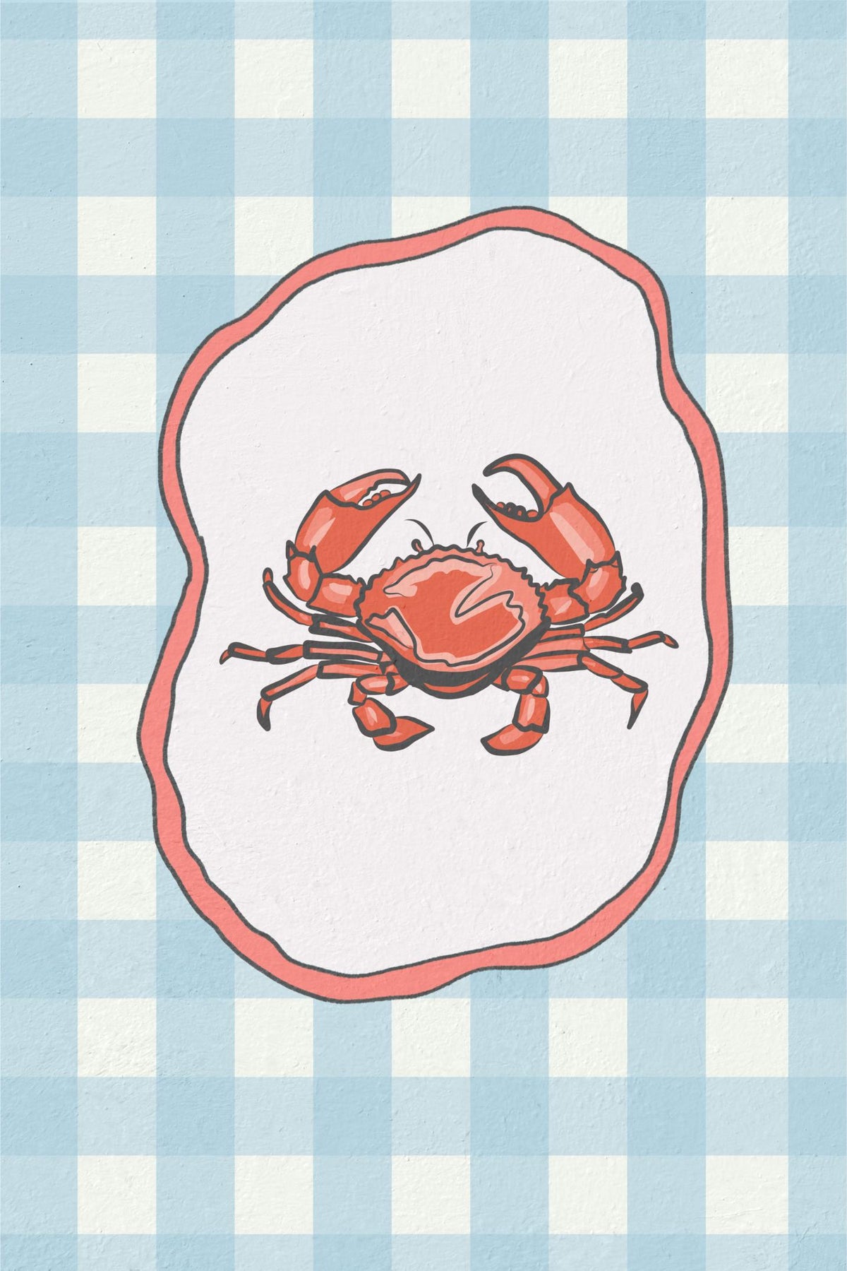 Crab on Gingham