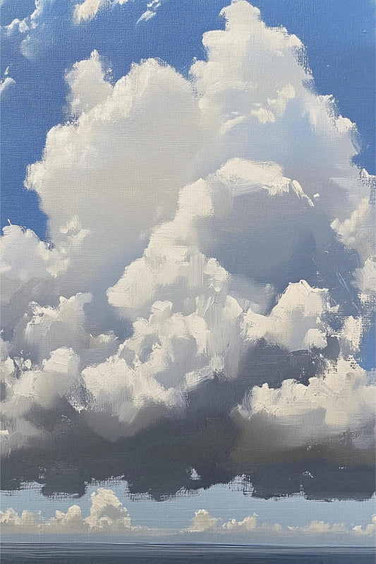 Billowing Clouds over the Sea