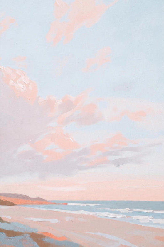 Pastel Beach Dusk