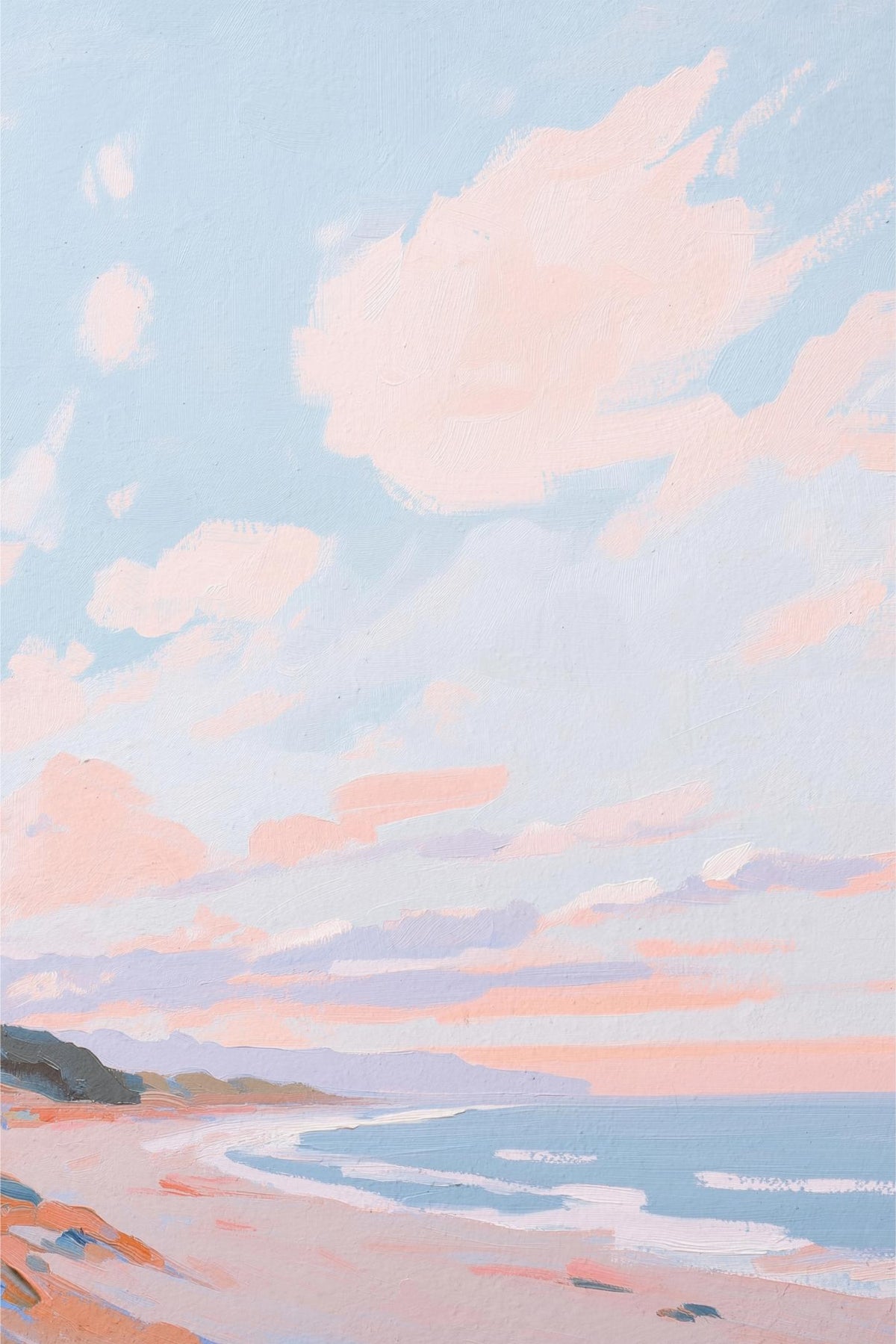 Pink Clouds over the Coast