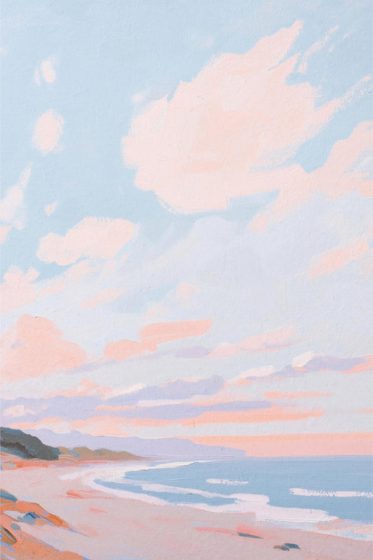 Pink Clouds over the Coast