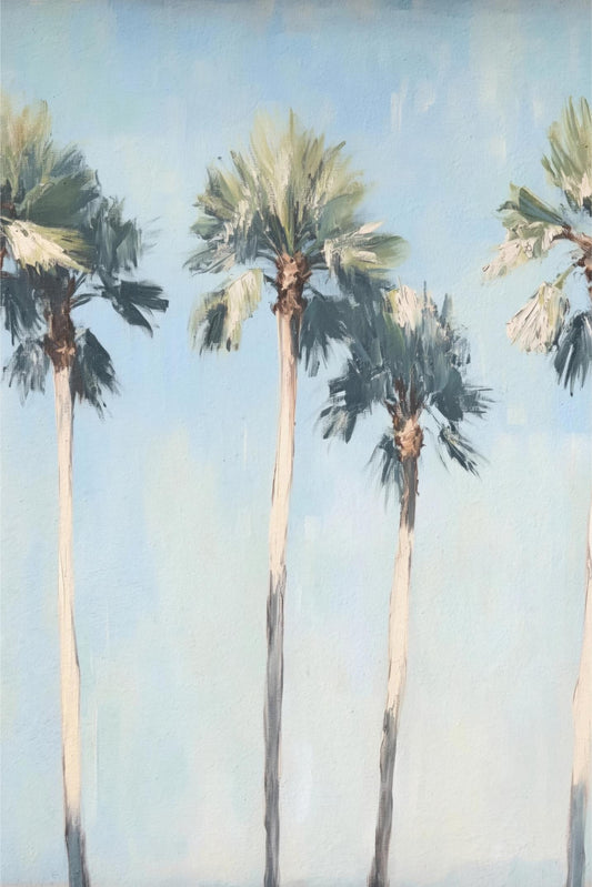 Tall Palms in Haze
