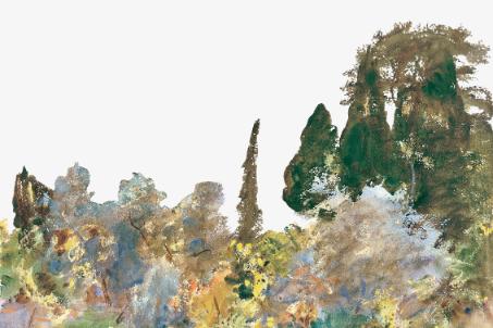 Impressionist Garden Landscape