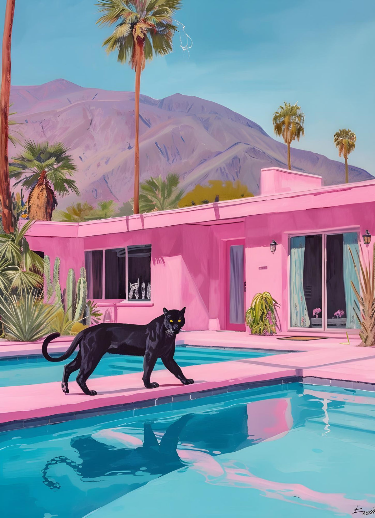 Panther and Pink Pool House