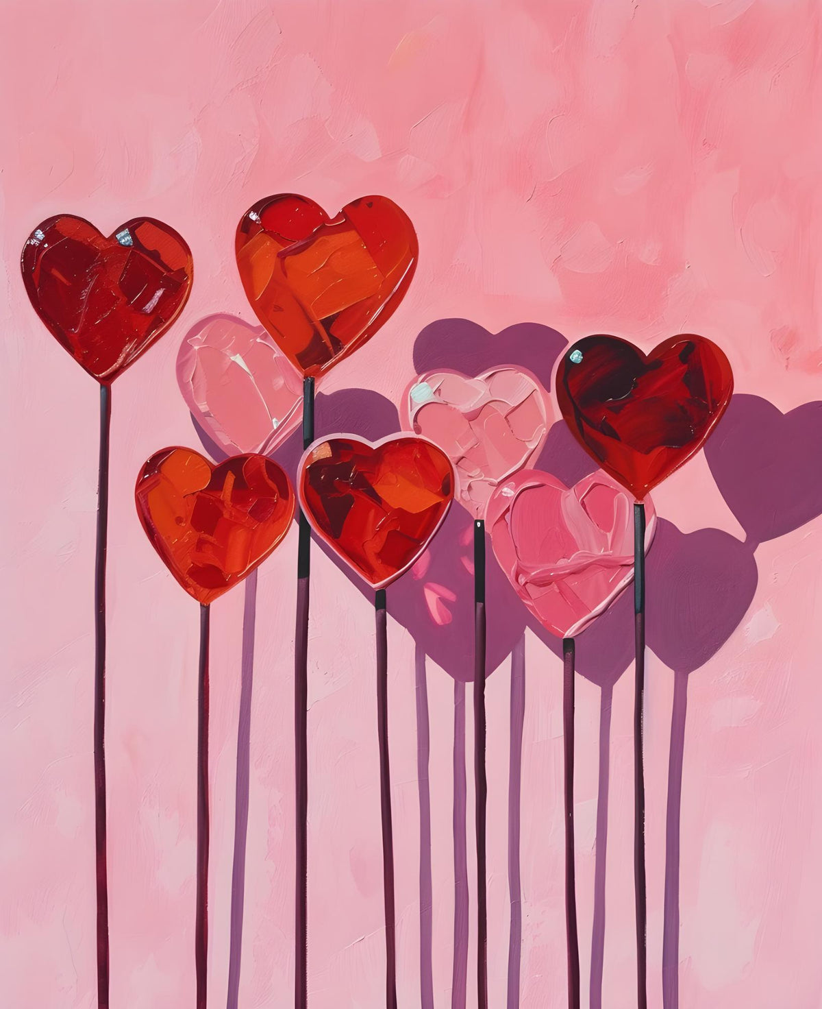 Hartvormige lolly's