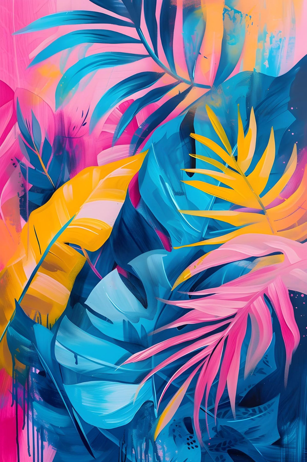Bold Tropical Leaves